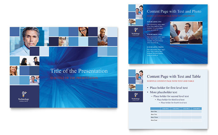 Technology Consulting & IT - PowerPoint Presentation Template Design
