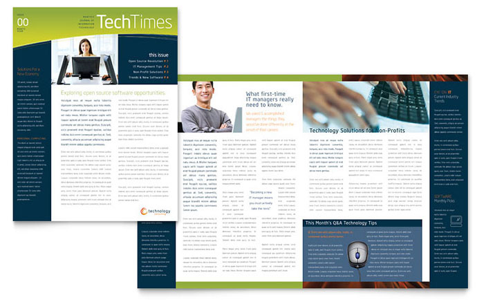 Free Sample Newsletter Design