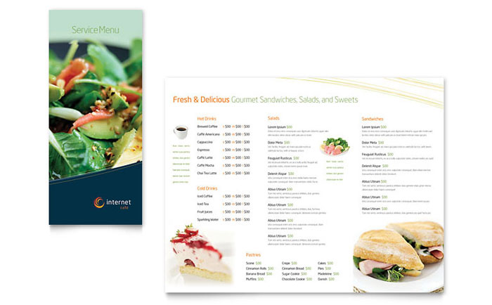 Free Sample Restaurant Menu Design