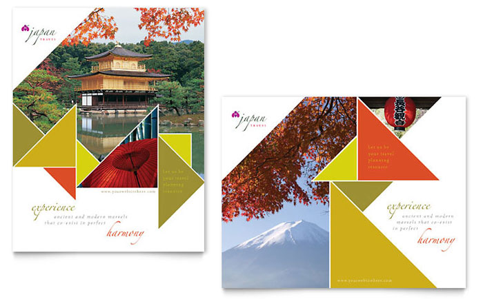 Poster Template Design - Japan Travel