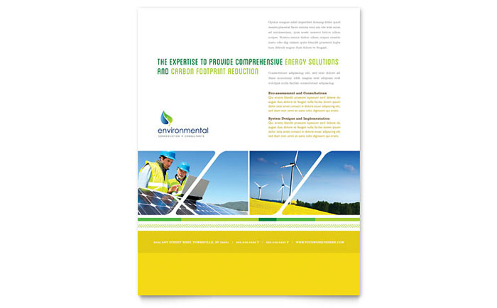 Environmental Conservation - Flyer Template Design