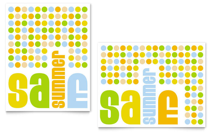 Summer Color Dots - Business Marketing Templates