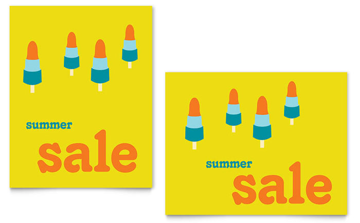Summer Popsicles - Business Marketing Templates