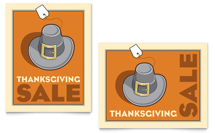 Thanksgiving Pilgrim - Business Marketing Templates