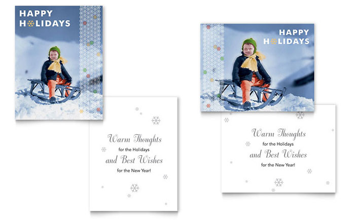 Child Sledding - Business Marketing Templates