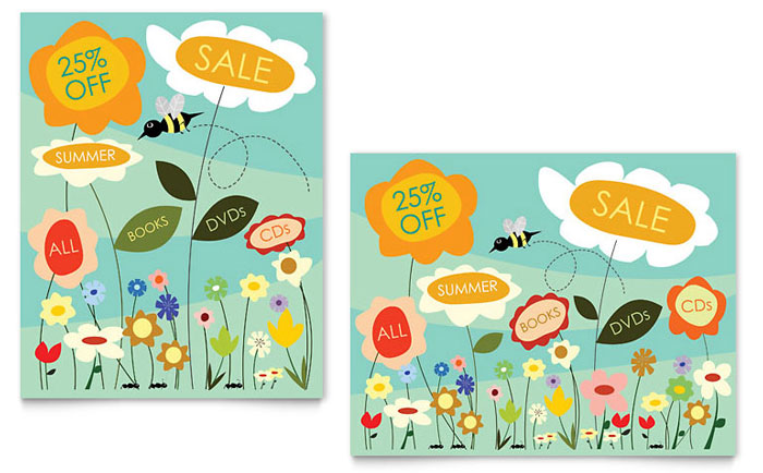 Spring & Summer Flowers - Business Marketing Templates