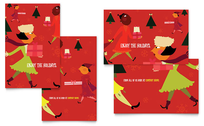 Holiday Shoppers - Business Marketing Templates