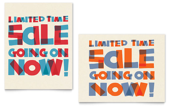Limited Time Sale Poster