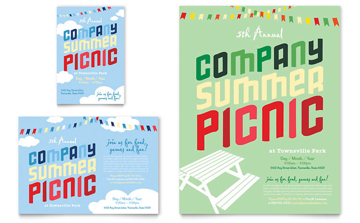 Company Summer Picnic Flyer & Ad