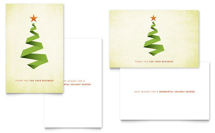 Ribbon Tree Greeting Card