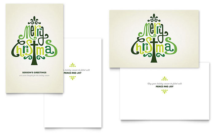 Contemporary Christian - Greeting Card Template Design Sample