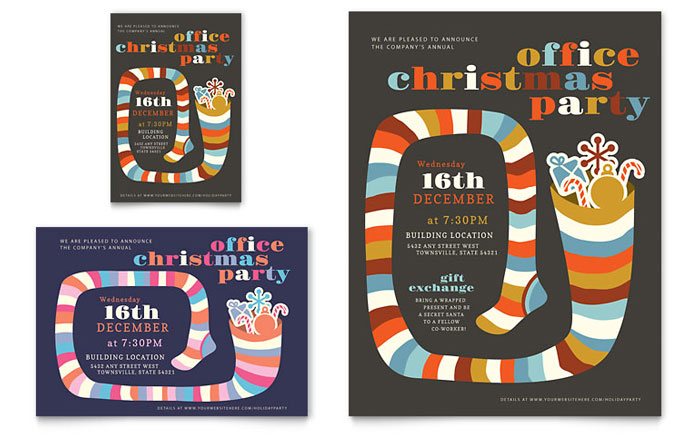Christmas Party - Flyer & Ad Template Design Sample