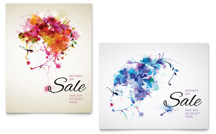 Mother’s Day - Sale Poster Template Design Sample