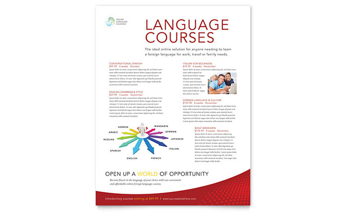 online education flyers templates graphic designs flyer for online education