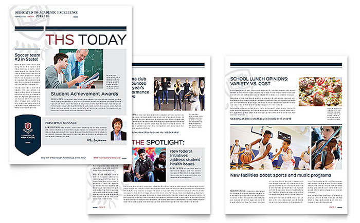 education marketing brochures flyers newsletters schools newsletter ideas