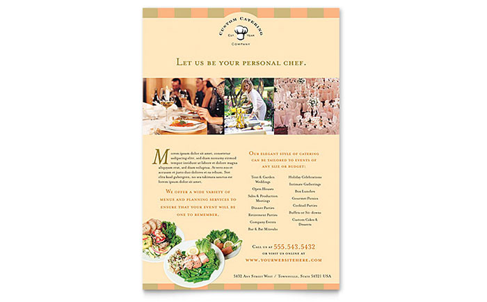 catering brochure examples