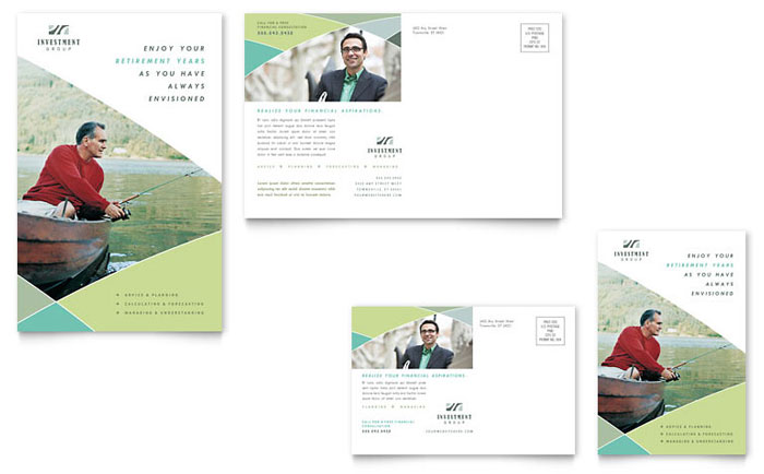 financial advisor brochure template design employment letterhead