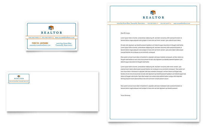 real estate letterheads templates