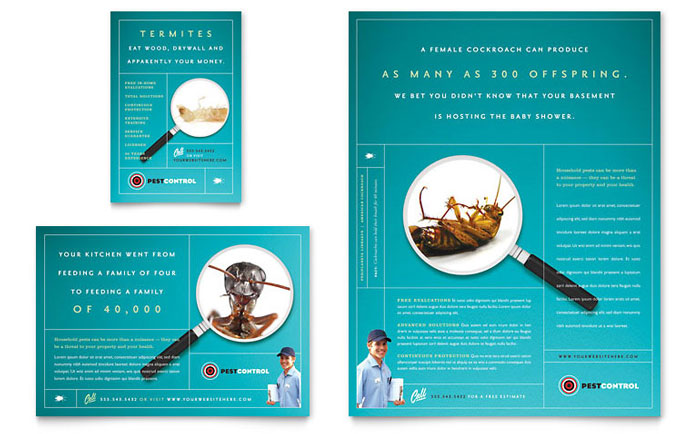 Pest Control Services Brochure Template Design