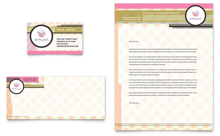 Health Beauty Business Cards Templates Design Examples Business Card Letterhead