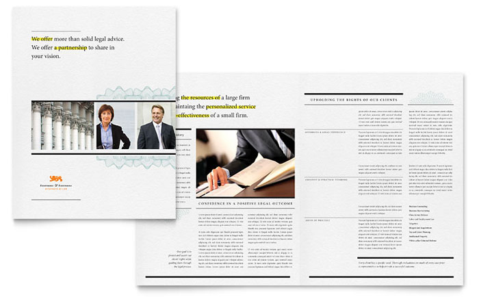 law firm templates brochures flyers business cards