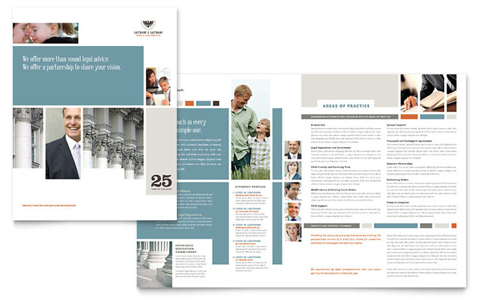 legal services marketing brochures flyers datasheets lawyer flyers deas