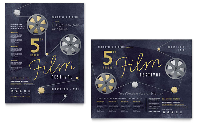 film festival brochure template design film festival brochure template