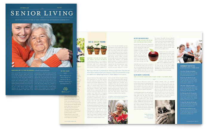 senior living community tri fold brochure template design microsoft brochure template downloads