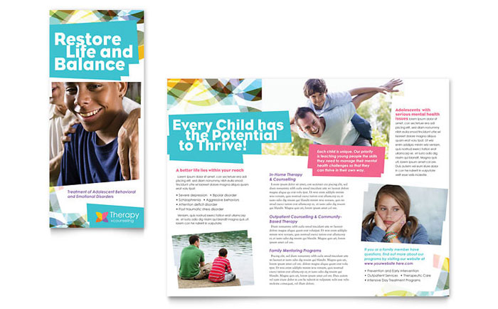 counseling templates brochures flyers business cards counseling services flyers