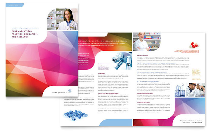 pharmacy school brochure template design pharmacy templates