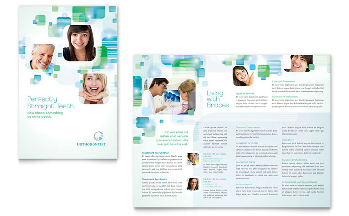 dentistry dental office newsletter template design standard postcard size template