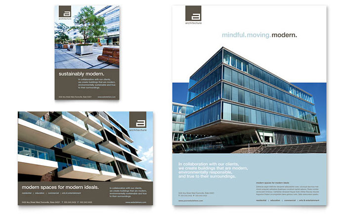 architect flyer ad template design best program to make real estate flyers