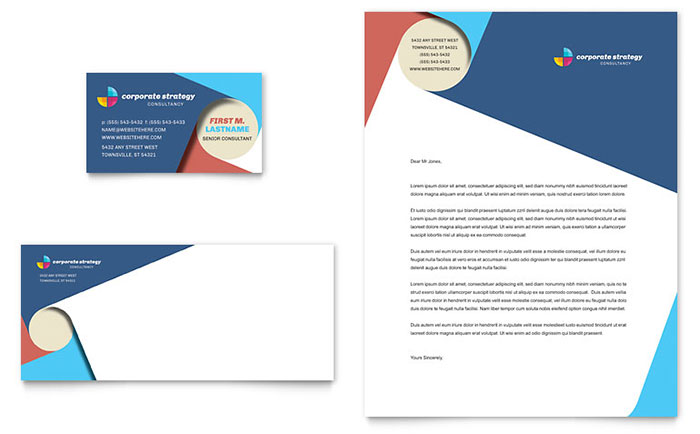 professional services letterheads templates design examples