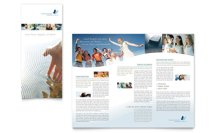 christian ministry brochure template design microsoft brochure template downloads
