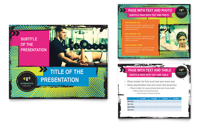 strength training powerpoint presentation template design training powerpoint presentation