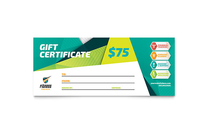 Gym Membership Certificate Template | Free Certificate ... Gym membership gift certificate template