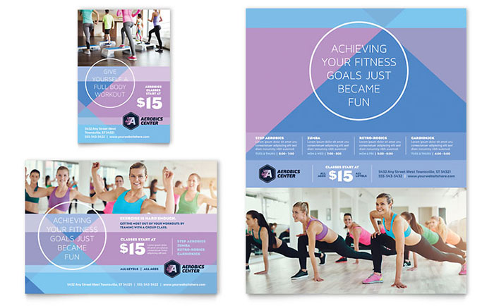 personal training print ad templates graphic designs personal trainer flyer template