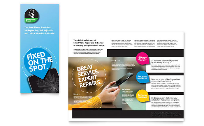 technology templates brochures flyers newsletters product pamphlet template