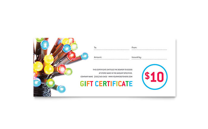 microsoft office gift certificate templates