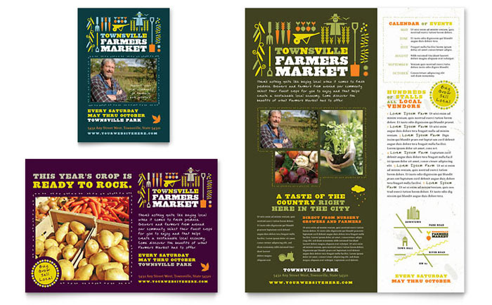 Farmer's Market Ad Design Examples