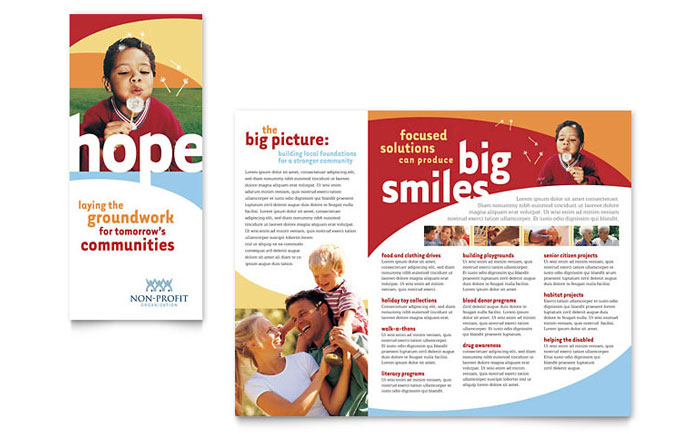 Community Non Profit Brochure Template Design