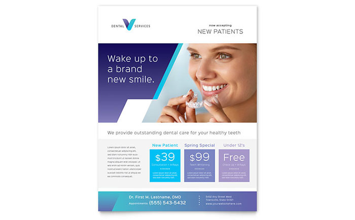 Dentist Flyer Template Design Dentist Flyer Template Design