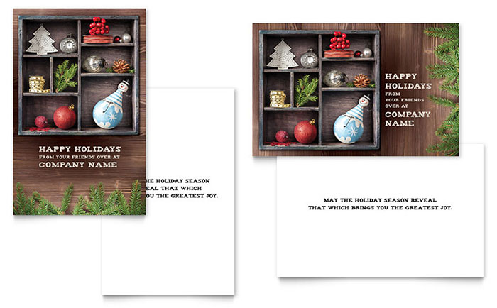 crafty ornaments greeting card template design microsoft office greeting card template